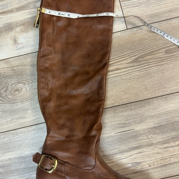 Just Fab over the knee brown boots size 8 - Picture 9 of 9